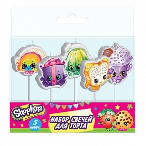 Cвечи для торта на палочках из серии Шокинс 5 сезон, 5 штук (Росмэн, 32134ros)